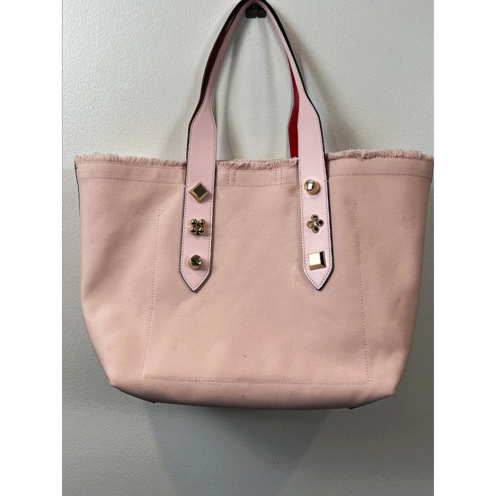 Christian Louboutin Frangibus Canvas & Leather Shopping Tote. - Picture 4 of 16
